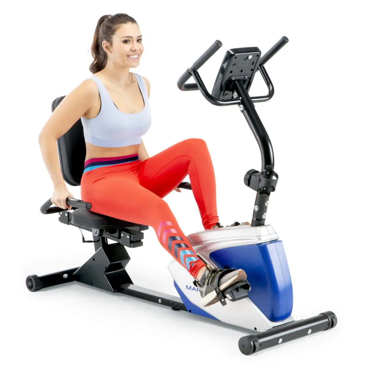 Marcy NS-1201R Recumbent Step-through frame design for easier entry and exiting Exercise Bike – View 1